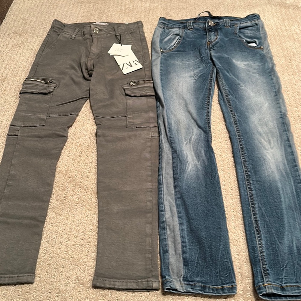 Lot of two pairs of Boys Pants Size 9 and 34